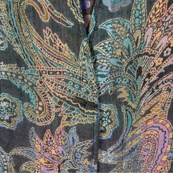 SOFT SURROUNDINGS Paloma Relaxed Jacket Vintage Paisley Rayon S NWT $109 - Picture 6 of 10